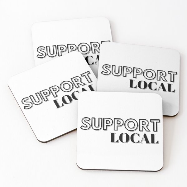 Item preview, Support Local - Minimalist Design designed and sold by ecotrendmarket.