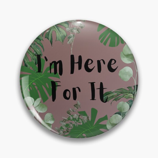 Item preview, Green and mauve Here for it design designed and sold by Extremeallie.