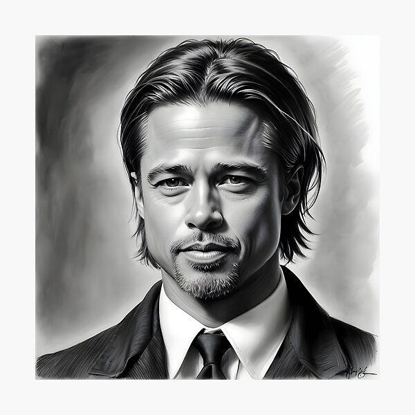 Item preview, Brad Pitt designed and sold by WorldofCharcoal.
