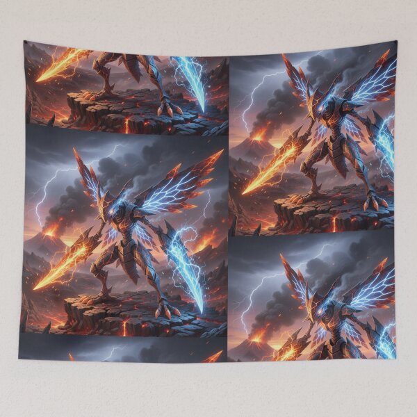 Item preview, Fire and steel Scythe  designed and sold by HuntsmithMerch.