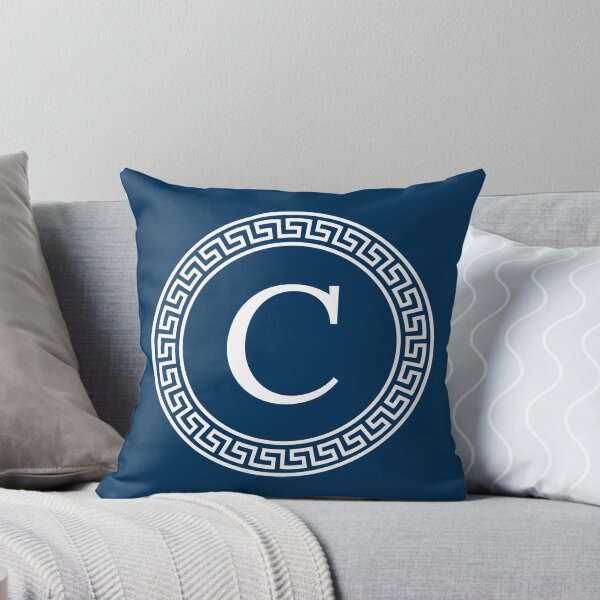 Item preview, Greek Monogram Letter C – Classic Blue Pattern designed and sold by systemagica.