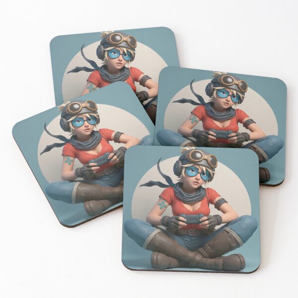 Item preview, Cool Gamer Girl 3D Art – Geek Chic Character Illustration designed and sold by A2JRetro.