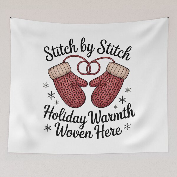 Item preview, Stitch by Stitch – Holiday Knitting Lover Shirt designed and sold by 123artistickay.