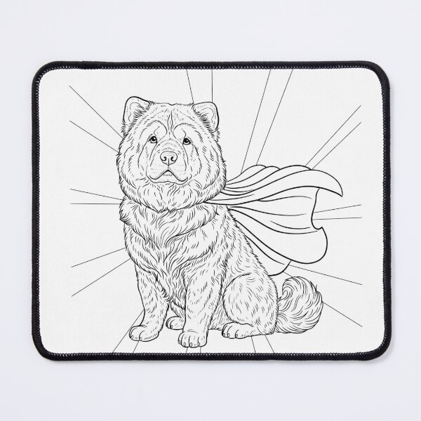 Item preview, Superdog Chow Chow designed and sold by WildLakePatterns.