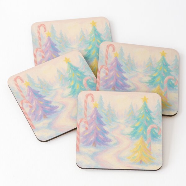 Item preview, Pastel Candyland Christmas Winter Scene designed and sold by SpencerReedDes.