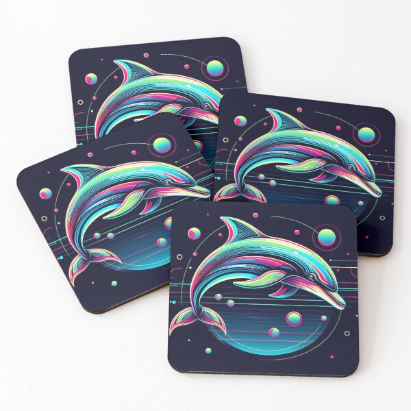 Item preview, colorful cute dolphin designed and sold by Dogandesighn.