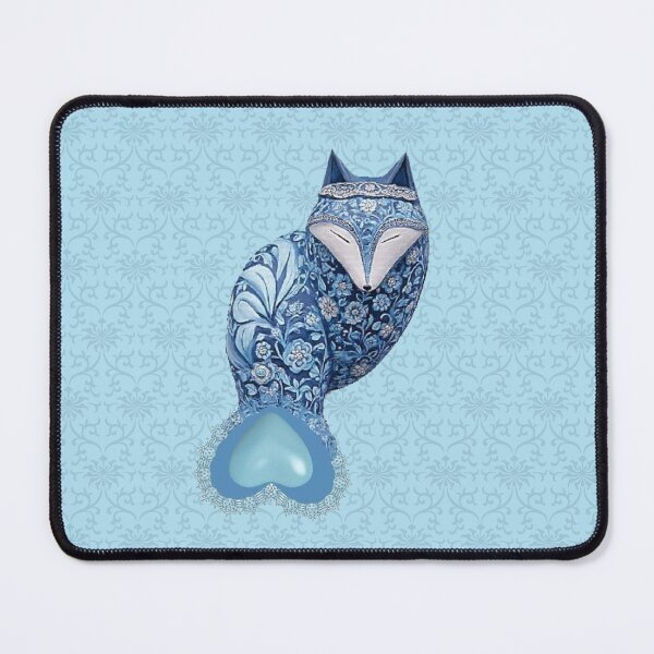 Item preview, Blue Fox - Winter blue Arctic Fox - Jewelled Fox designed and sold by Folk and Flux.