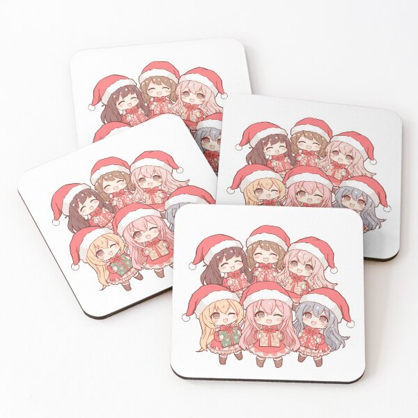 Item preview, Cute Christmas Anime Girls – Kawaii Chibi Holiday Design designed and sold by ZYNORAworld.