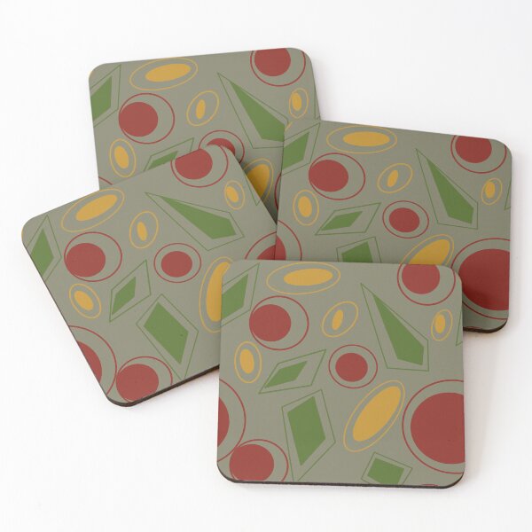 Item preview, Colorful geometry in yellow, green, and red designed and sold by Landfisch.