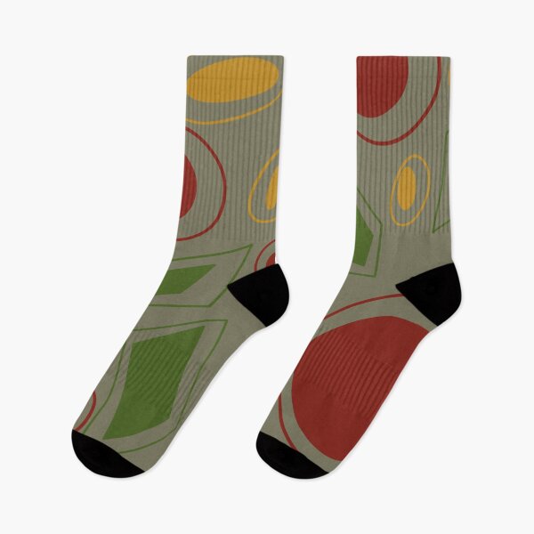 Item preview, Colorful geometry in yellow, green, and red designed and sold by Landfisch.