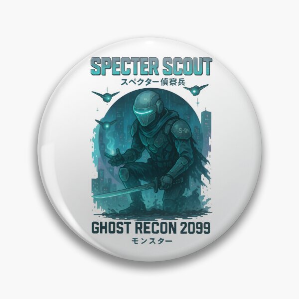Item preview, Specter Scout – Cyber Stealth Recon Mecha | Ghost Recon 2099 Futuristic Art designed and sold by Snackwear Apparel.