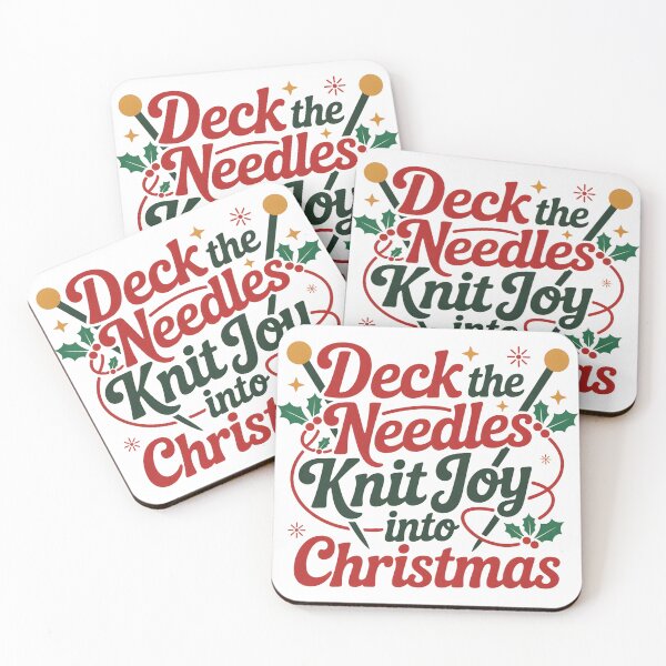 Item preview, Deck the Needles – Funny Knitting Christmas Shirt designed and sold by 123artistickay.