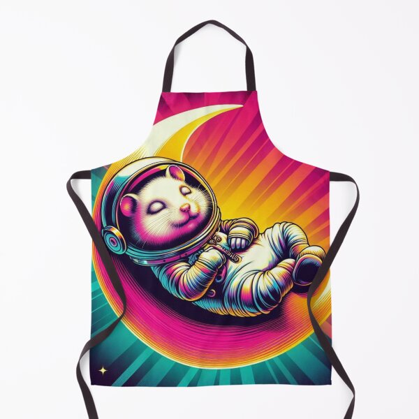 Item preview, "Cosmic Nap: Psychedelic Astronaut hamster on the Moon" designed and sold by Dogandesighn.