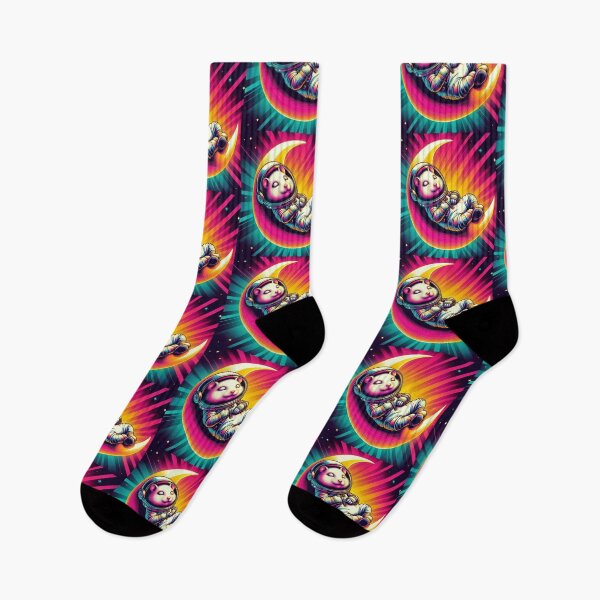 Item preview, "Cosmic Nap: Psychedelic Astronaut hamster on the Moon" designed and sold by Dogandesighn.