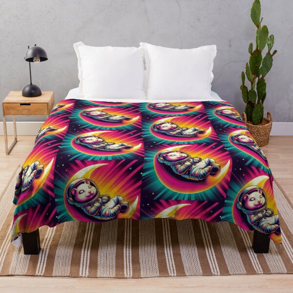 Item preview, "Cosmic Nap: Psychedelic Astronaut hamster on the Moon" designed and sold by Dogandesighn.