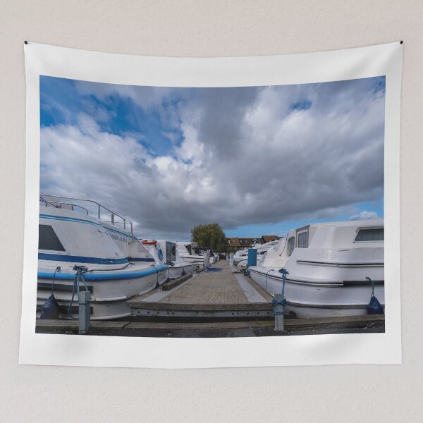 Item preview, Boats along the jetty, Norfolk Broads designed and sold by yackers1.