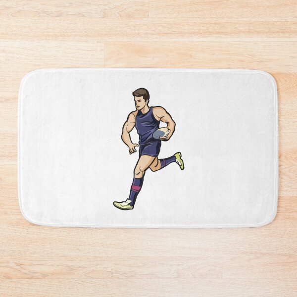 Item preview, Cartoon Rugby Player Running with Ball designed and sold by StairheadStore.