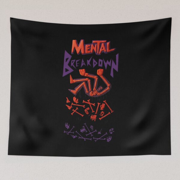 Item preview, Mental Breakdown – Dark Humor Skeleton designed and sold by SidTastic .