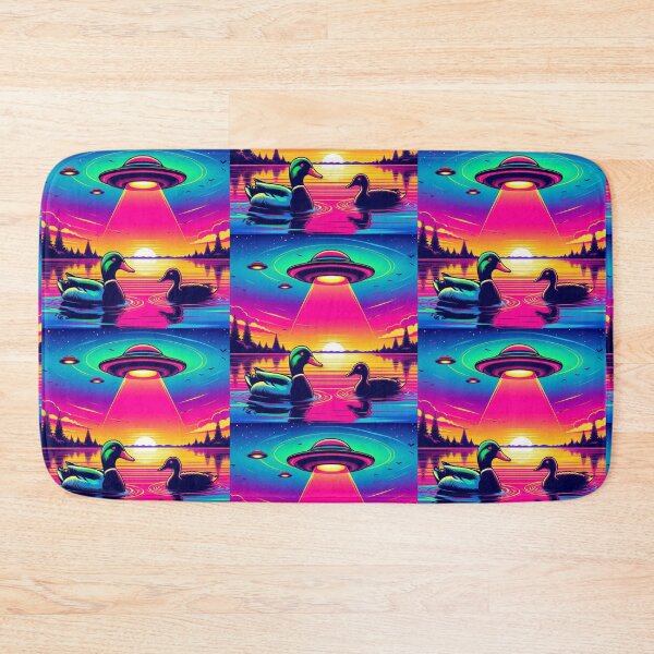 Item preview, "Sunset Visitors: Ducks, UFOs, and Cosmic Reflections" designed and sold by Dogandesighn.