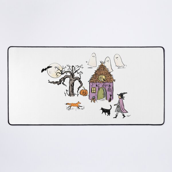 Item preview, Witchy Cottage Under the Haunted Moon designed and sold by MamaMakeCanvas.
