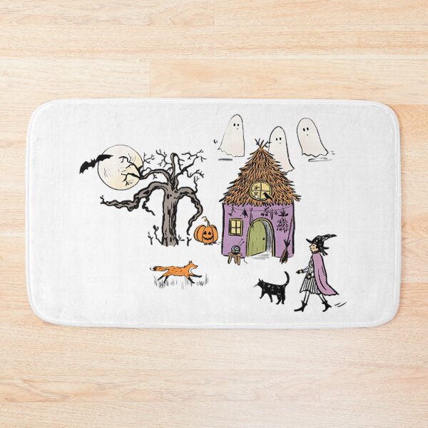 Item preview, Witchy Cottage Under the Haunted Moon designed and sold by MamaMakeCanvas.