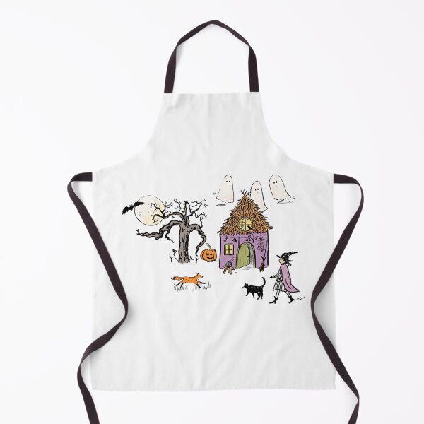 Item preview, Witchy Cottage Under the Haunted Moon designed and sold by MamaMakeCanvas.
