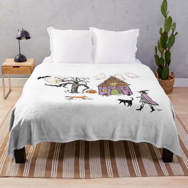 Item preview, Witchy Cottage Under the Haunted Moon designed and sold by MamaMakeCanvas.
