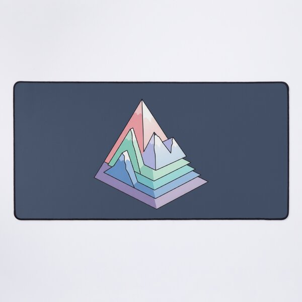 Item preview, Layered Gradient Mountains in Pastel Colors designed and sold by NoctaHike.
