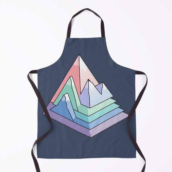 Item preview, Layered Gradient Mountains in Pastel Colors designed and sold by NoctaHike.