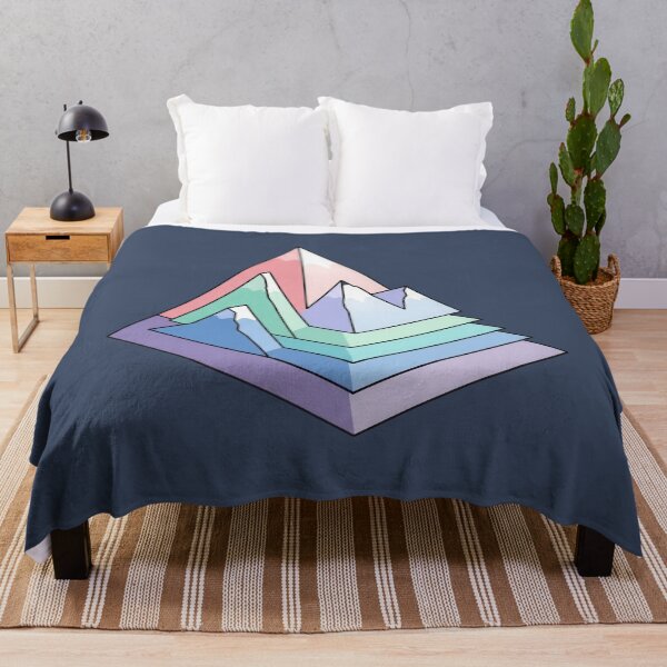 Item preview, Layered Gradient Mountains in Pastel Colors designed and sold by NoctaHike.