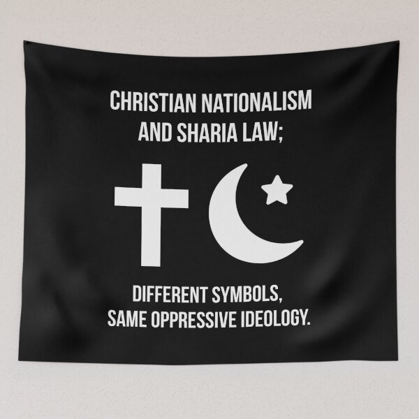 Item preview, Christian nationalism and sharia law  designed and sold by Rachel the Artist .
