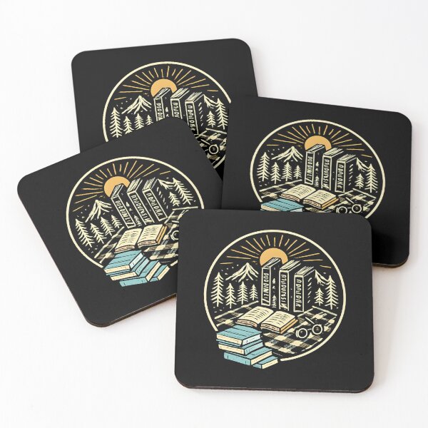 Item preview, Bookish Mountain Retreat Illustration designed and sold by CivilOrangeDesigns.