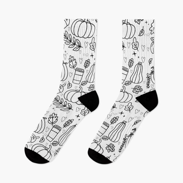 Item preview, Black and White Fall Pumpkin Pattern | Autumn Coloring Page Design designed and sold by annebmeadows.