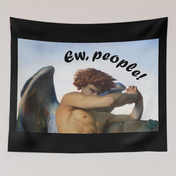 Item preview, Ew, people! - the Fallen Angel by Alexandre Cabanel designed and sold by hi-classy-sassy.
