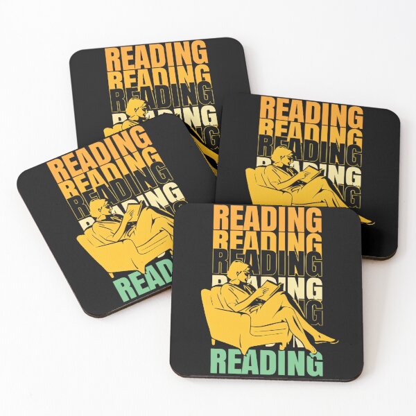 Item preview, Repeating Reading Retro Typography Design designed and sold by CivilOrangeDesigns.