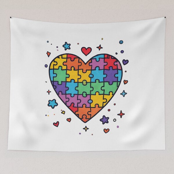 Item preview, Spectrum Heart: The Puzzle of Colors designed and sold by TicoTuftCR.