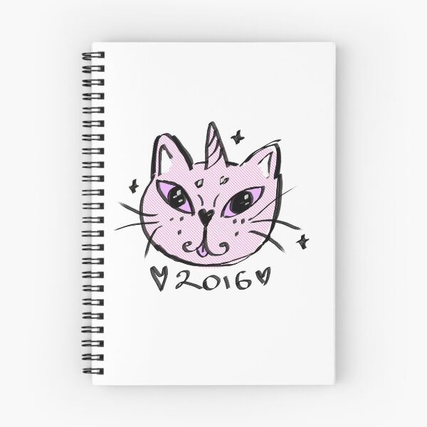 Item preview, Cute Pink Kitty Unicorn Loves 2016 Vibes designed and sold by grtlosr.