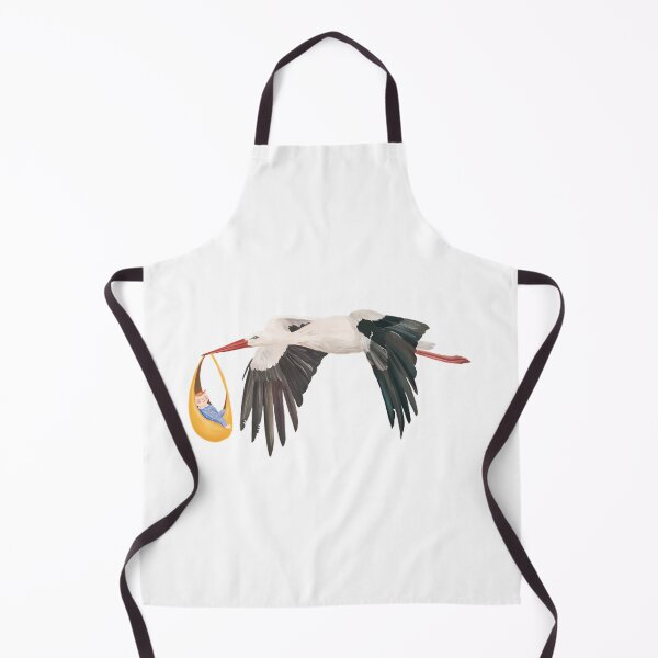 Item preview, Flying Stork With Sleeping Baby designed and sold by MamaMakeCanvas.