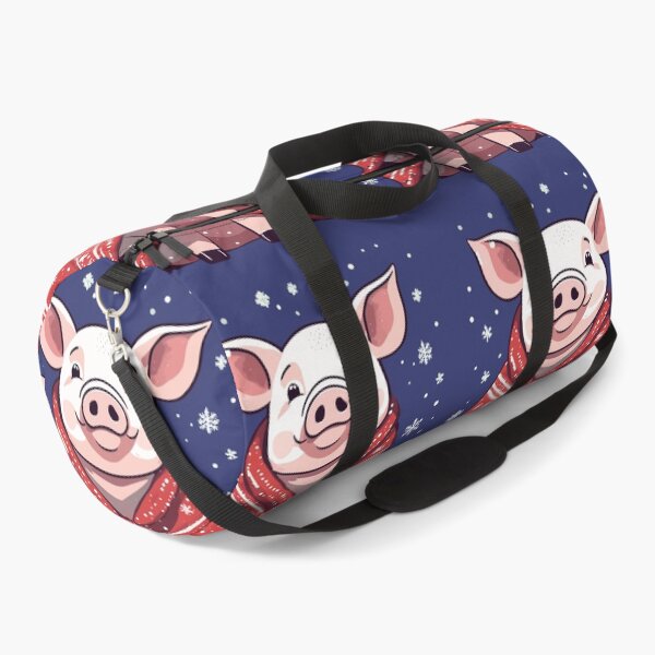 Item preview, Animal Lover Christmas Pig Wrapped In A Red Blanket designed and sold by taiche.