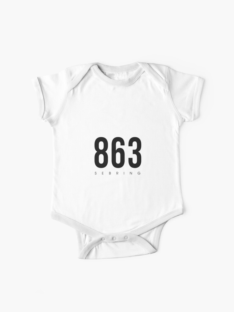 Sebring Fl 863 Area Code Design Baby One Piece By Cartocreative Redbubble
