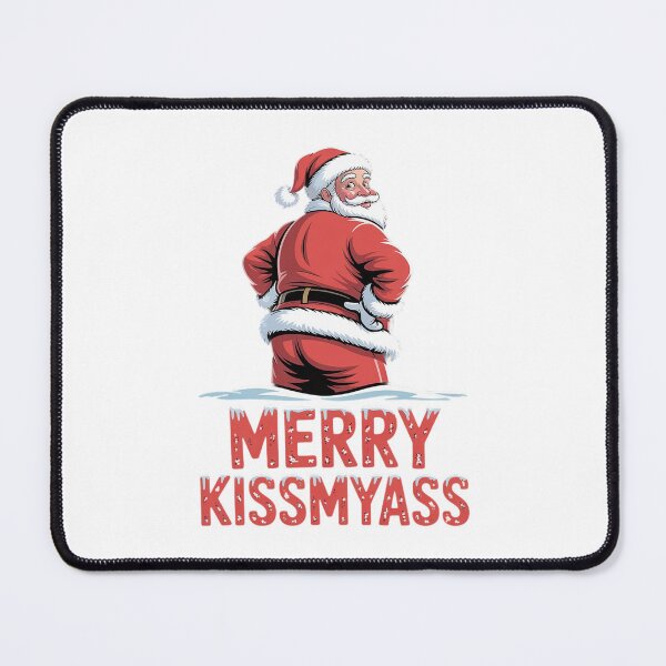 Item preview, Merry Kissmyass Funny Sarcastic Santa designed and sold by PrintAtelier.
