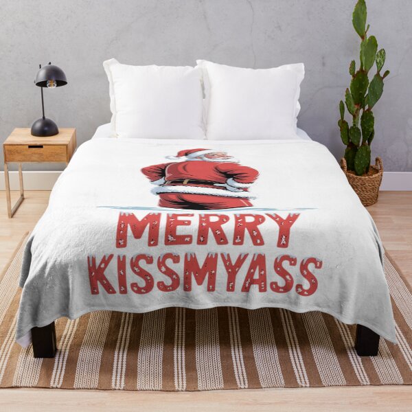 Item preview, Merry Kissmyass Funny Sarcastic Santa designed and sold by PrintAtelier.