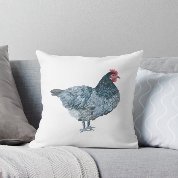 Item preview, Blue Feathered Hen designed and sold by MamaMakeCanvas.