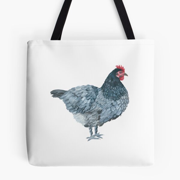 Item preview, Blue Feathered Hen designed and sold by MamaMakeCanvas.