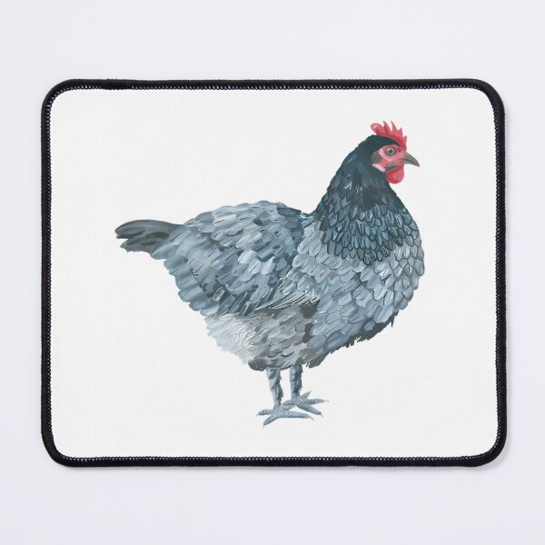 Item preview, Blue Feathered Hen designed and sold by MamaMakeCanvas.