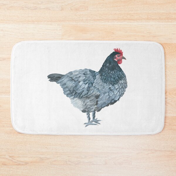 Item preview, Blue Feathered Hen designed and sold by MamaMakeCanvas.