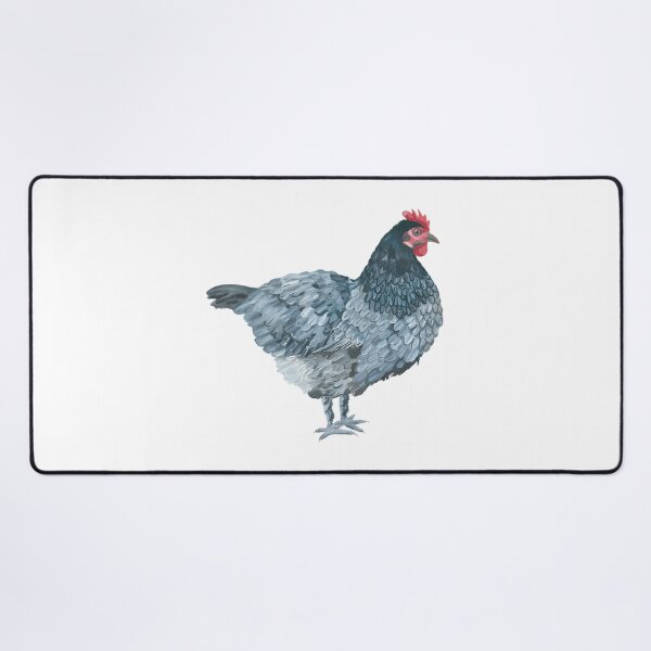 Item preview, Blue Feathered Hen designed and sold by MamaMakeCanvas.