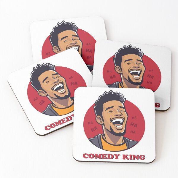 Item preview, Dynamic Cartoon Man Laughing Out Loud on Red Circle Background designed and sold by Art Co..