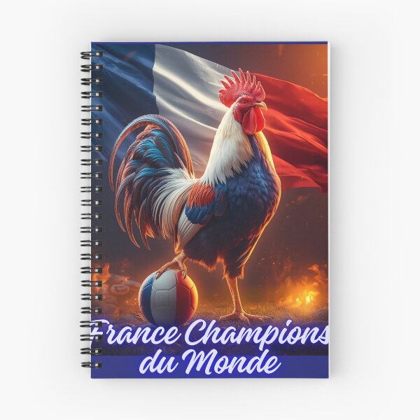 Item preview, France Champions du Monde – Fiery Gallic Rooster World Cup Art designed and sold by Mikhail Lovelace.