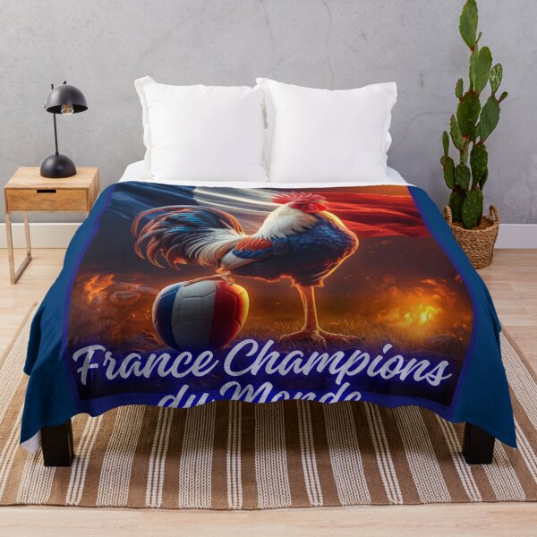 Item preview, France Champions du Monde – Fiery Gallic Rooster World Cup Art designed and sold by Mikhail Lovelace.